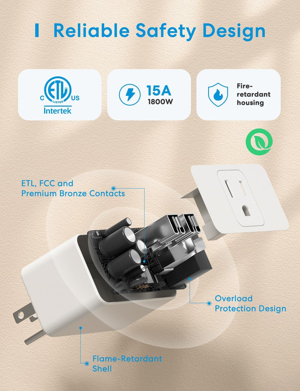 meross Smart Plug Mini, 15A & Reliable Wi-Fi, Support Apple HomeKit, Siri, Alexa, Echo, Google Assistant and Nest Hub, App Control, Timer, No Hub Needed, 2.4G WiFi Only, 2 Pack