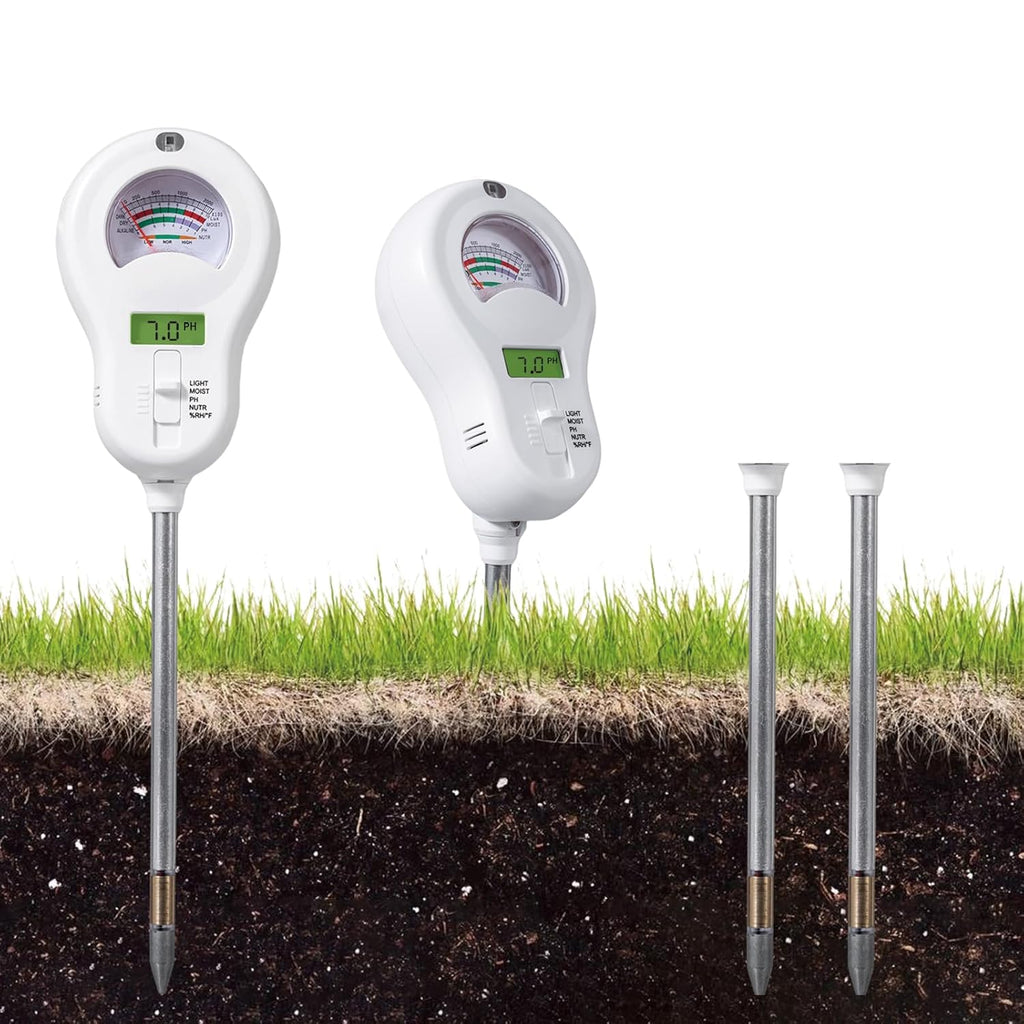 Soil Moisture Meter, Plant Water Monitor, Hygrometer Sensor for Gardening, Farming, Indoor and Outdoor Plants (Basic Style + Two prode)