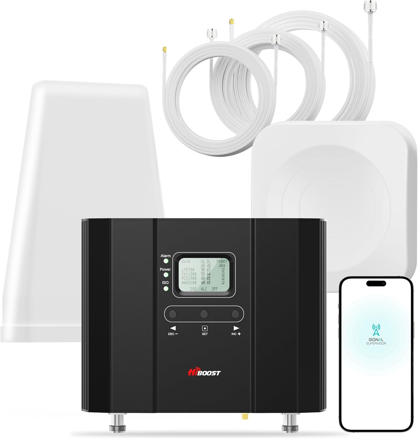 Cell Phone Booster Cover 6000 sq ft, Boost 5G 4G LTE Signal for All US Carriers, Cell Phone Signal Booster for Home Office, APP Support, FCC Approved