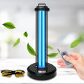 60W UV Sanitizer Light, Portable Ultraviolet Light with 3-Gear Timer, 110V, 99.99% UVC Ozone Free UV Lamp for Home, Office, Hotel, School