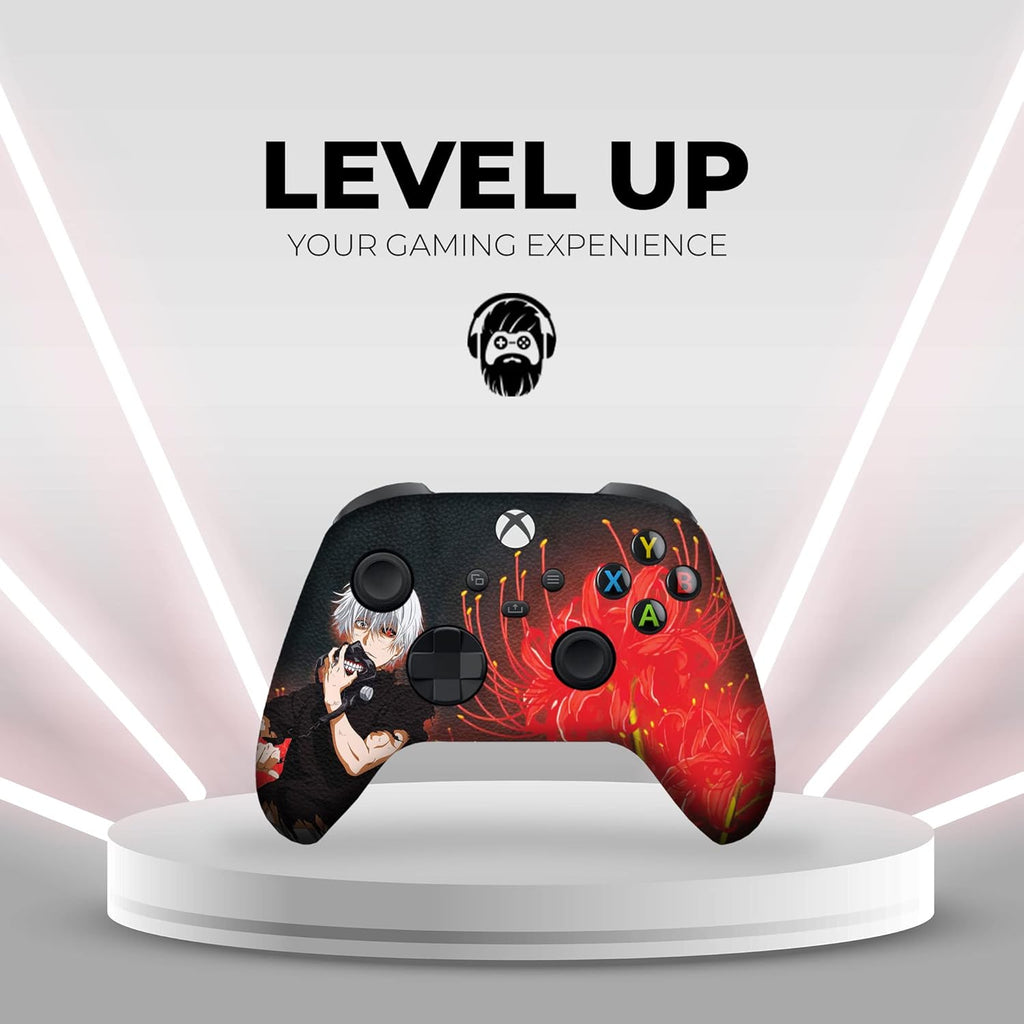 DreamController Tokyyo Ghoul Custom X-box Controller Wireless compatible with X-box One/Series X/S Proudly Customized in USA with Permanent HYDRO-DIP Printing (NOT JUST A SKIN)
