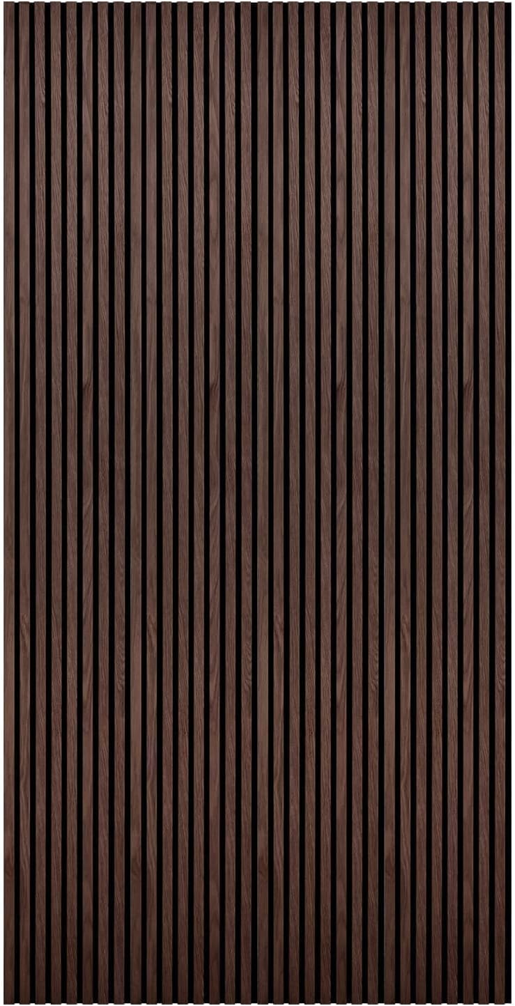 Wood Panels for Wall - Oak Acoustic Wall Panels - 4PK Wall Wood Panels - 94.49” x 12 - Soundproof Wall Panels for Decor - Acoustic Slat Wood Wall Panels for Interior Decoration of Walls (Oak) (Walnut)