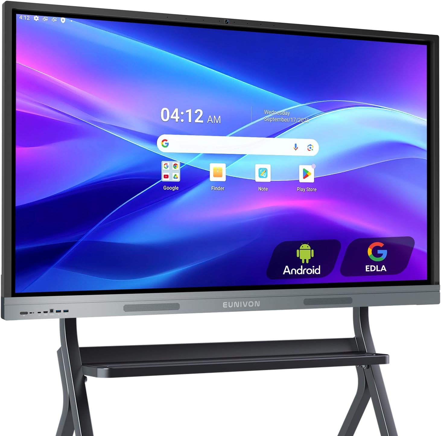 Smart Board 55" 4K Interactive Whiteboard Google EDLA-Certified for Classroom Office Home School, OTA Software Updates 8GB RAM + 128GB Storage