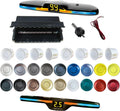 New Features Forward and Reverse Parking sensors, Option to Measure Distance in inches, bidirectional Display Option, and Customizable Digital Direction 18 Color Probes to Choose from(White)