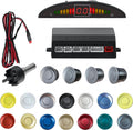 Parking Sensor Kit Backup Sensor Kit Reverse Sensor for Car 18 Color Options for Probes Adjustable Alarm Volume Professional Sensore de Reversa para Carro Safe Driving Assistant(LightGrey)