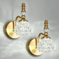Modern Wall Sconce Set of Two Indoor Lamp Gold Vintage Glass Light Bathroom Vanity Fixture Wall-Mounted Room Lighting
