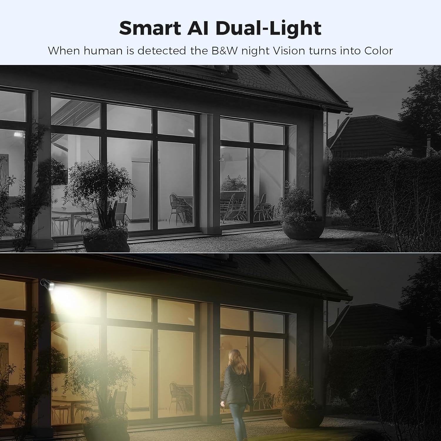 Hiseeu 3K Wired Outdoor Security Camera System with Audio,Smart Dual Light,5MP 8CH Surveillance DVR,8X5MP CCTV Cameras & 1TB Hard Drive,AI Human/Vehicle Detection,Smart Playback for Home Security