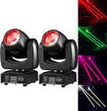 90W LED Moving Head DJ Lights Mini Beam Stage Lights Super Bright Spot RGBW 4IN1 DMX 512 13CH Sound-Activated for Wedding DJ Party Stage Lighting (90W, 2)