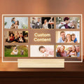 Personalized Picture Frame, Custom Tabletop Photo Frame with Light, Customized Gift for Mom/Father/Kid/Friend/Pet - Birthday, Valentine’s Day, Mother's Day, Father's Day, Christmas (R08)