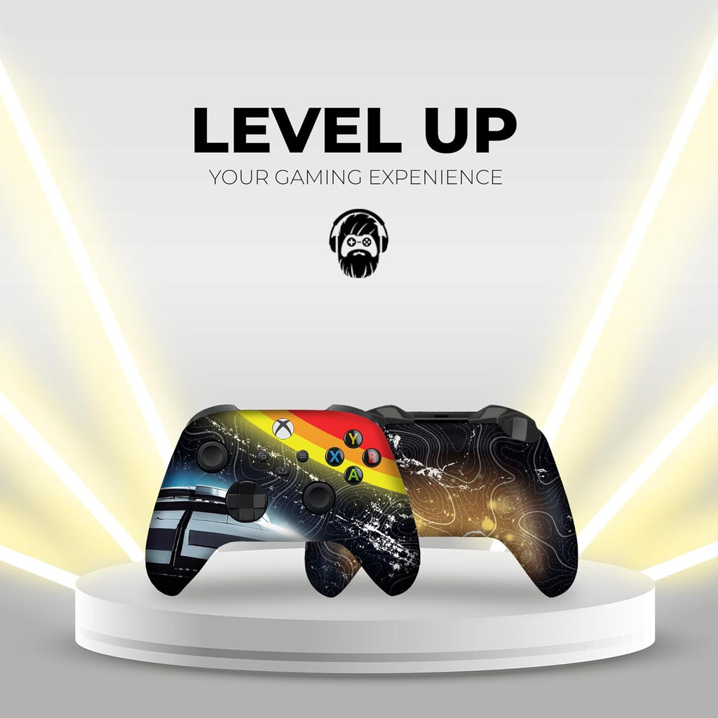 DreamController Cosmic Voyagger Custom X-box Controller Wireless compatible with X-box One/Series X/S Proudly Customized in USA I Permanent HYDRODIP Print(NOT JUST A SKIN)