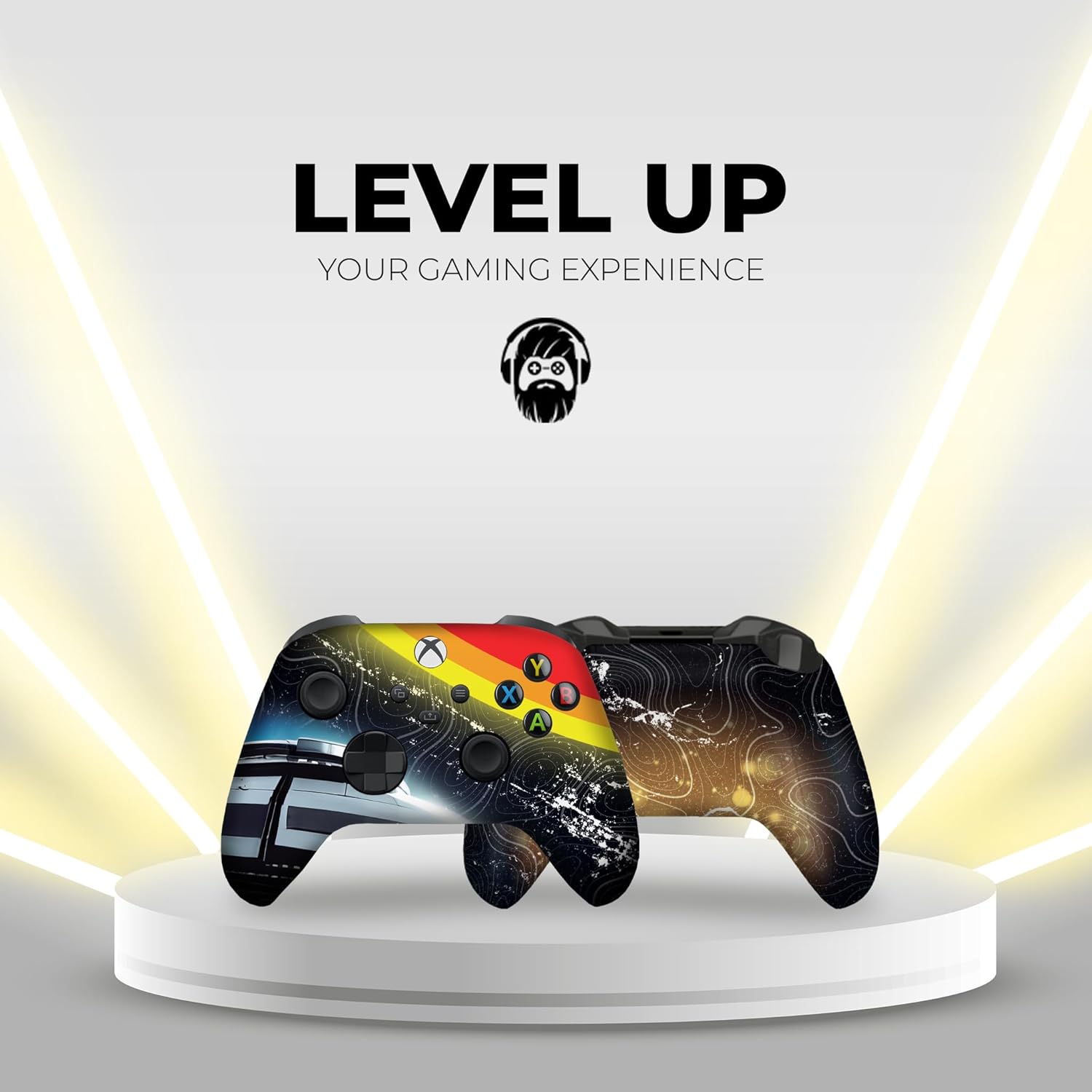 DreamController Cosmic Voyagger Custom X-box Controller Wireless compatible with X-box One/Series X/S Proudly Customized in USA I Permanent HYDRODIP Print(NOT JUST A SKIN)