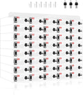 40 Slots Cell Phone Locker Box for Classroom Clear Acrylic Cell Phone Storage Cabinet with Door Locks and Keys for Classroom School Students Office Factory Employees