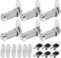 Cam Locks RV Storage Keyed Alike, 1-1/2" Fits 1-1/4" Max Door Thickness, Compartment Locks for Camper Trailer Cabinet With Keys (1-1/2 Inch 6Pack)