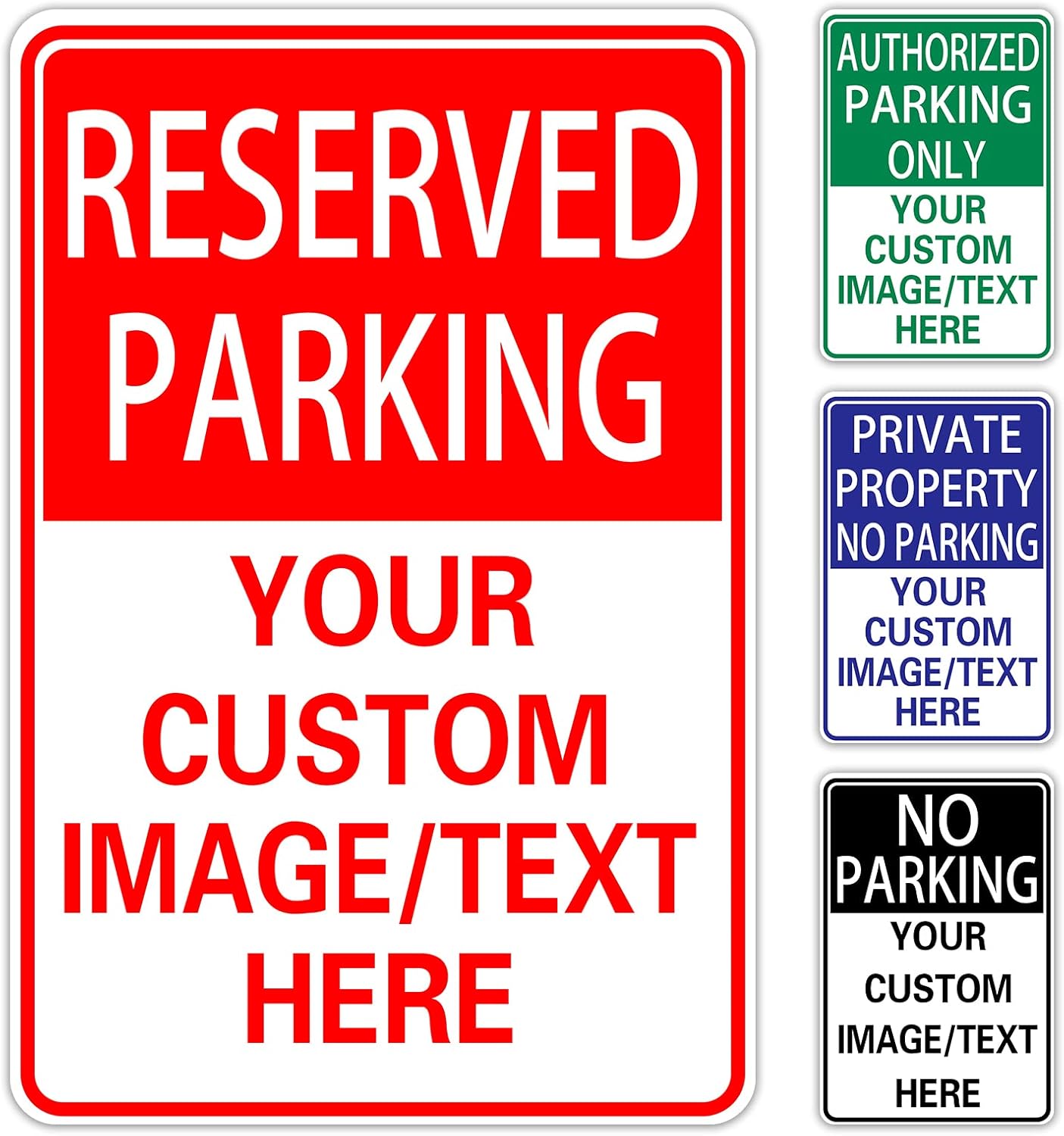 Reserved Parking Sign Custom Parking Sign for Parking Lots Business and Schools Outdoor Use Aluminum Metal Decor 12x8 Inches