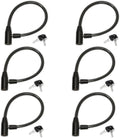 Urban August Child-Proof Refrigerator Lock for Kids & Adults - Lock for French Door Fridge and Cabinet (Regular, Black, 6 Pack Keyed Alike)