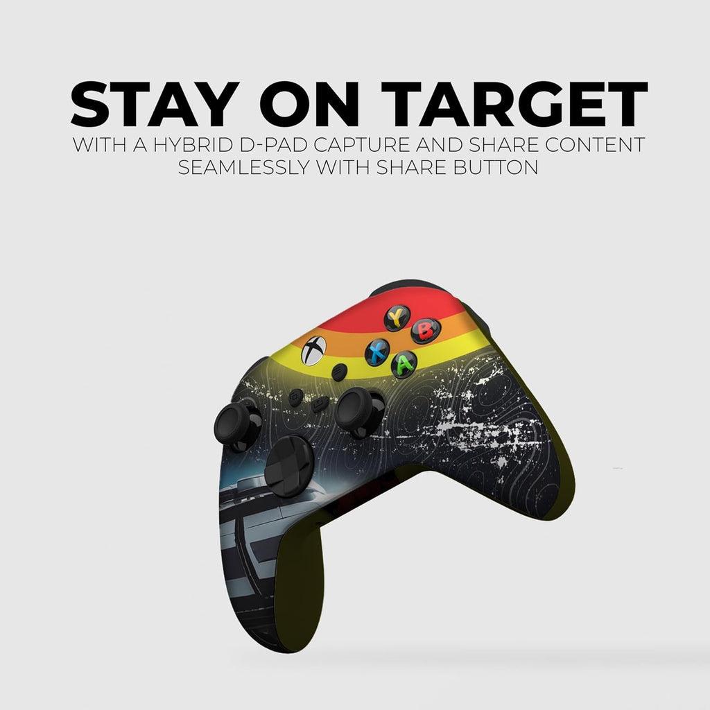 DreamController Cosmic Voyagger Custom X-box Controller Wireless compatible with X-box One/Series X/S Proudly Customized in USA I Permanent HYDRODIP Print(NOT JUST A SKIN)(MODDED)