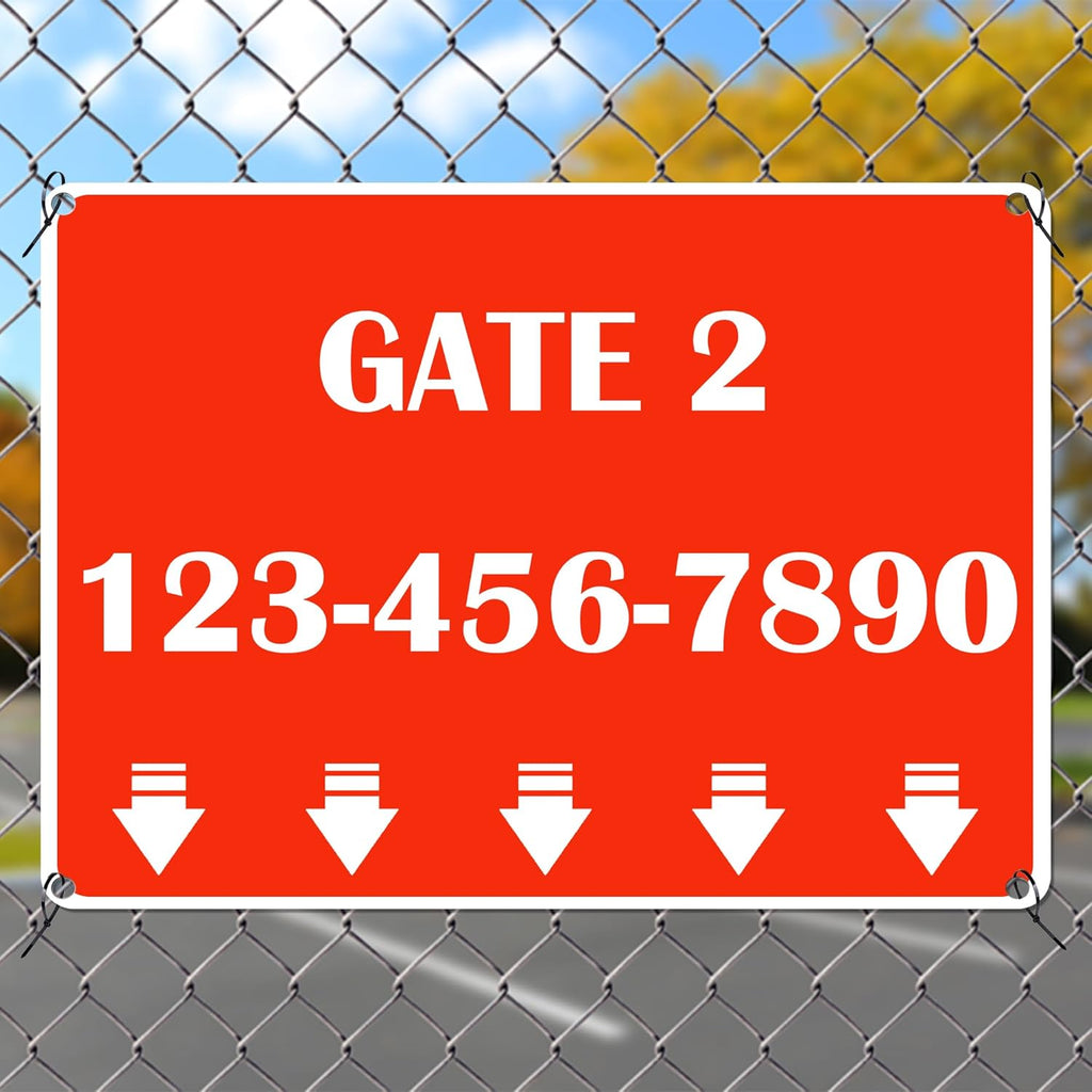 Custom Sign Outdoor Metal, Personalized Metal Sign for Parking, Gate, Delivery, Garage, Weatherproof Customized Signs for Outside, Make Your Own Signs Custom(12x8 Inches, Header)