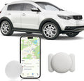GPS Tracker for Vehicles, 1PCS Mini Tracker with Magnetic Case, Work with Find My (iOS Only), No Monthly Fee Car GPS Tracker (White)