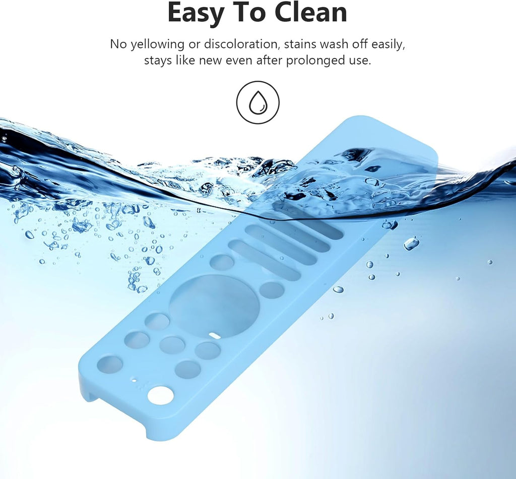 LEFXMOPHY Cover for LG MR25GA Remote Compatible with 2025 LG OLED Smart TV C5 B5 G5 M5 Series Remote, Silicone Case Glow in Dark - Blue