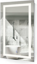 Krugg | 18 Inch X 30 Inch LED Bathroom Mirror | Lighted Vanity Mirror Includes Dimmer & Defogger | Wall Mount Vertical or Horizontal Installation