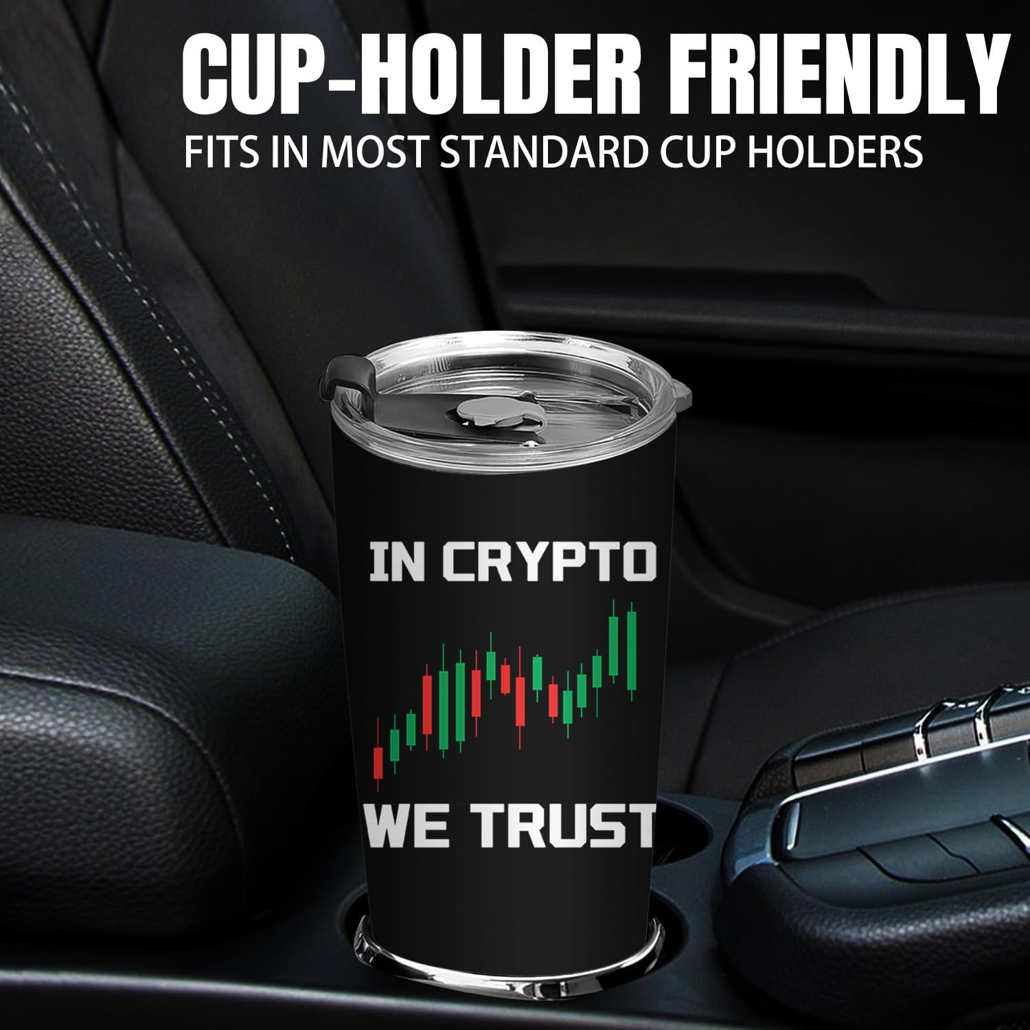 Crypto Gifts for Men - Crypto Stainless Steel Vacuum Insulated Tumbler 20 Oz