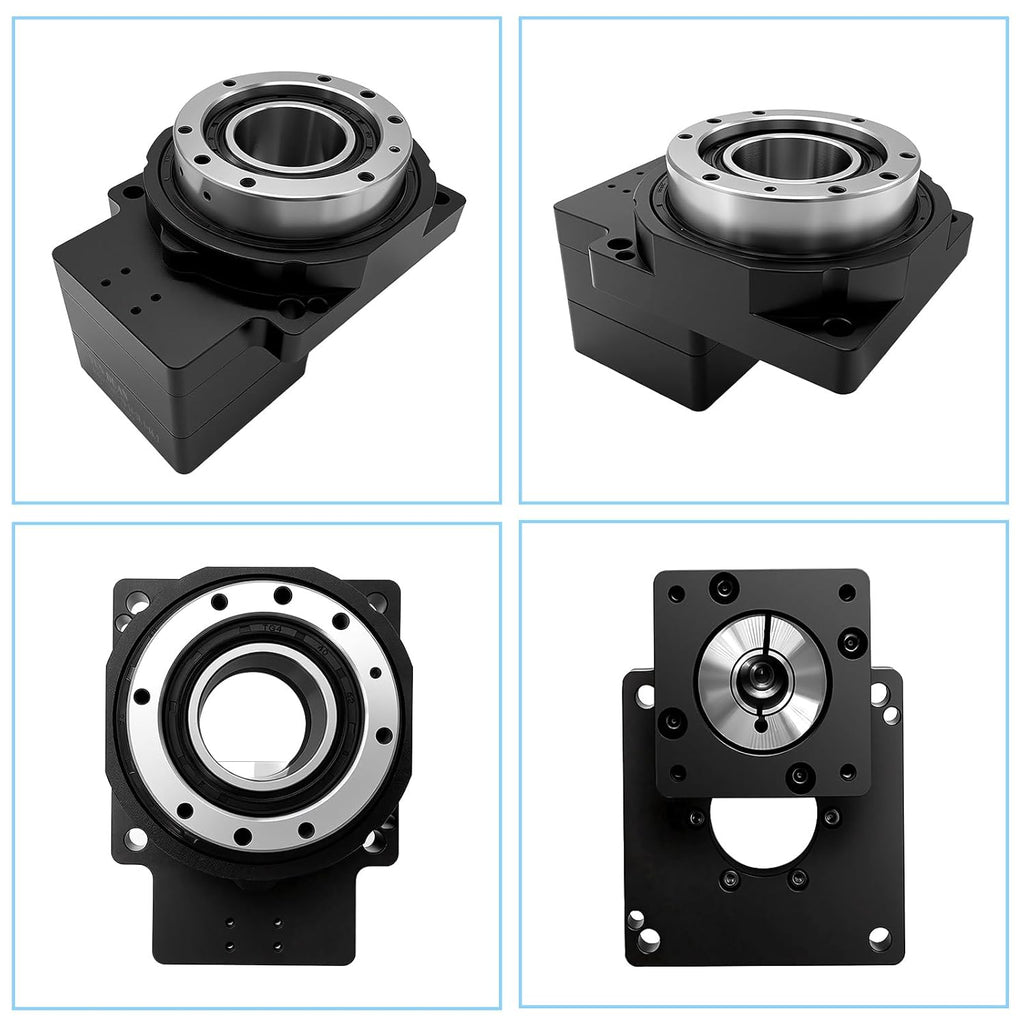 Hollow Rotary Actuator Ratio 10:1 Hollow Rotating Table Precision Rotary Reducer High Accuracy Hollow Rotary Platform for NEMA23 6.35mm 8mm Shaft/60 mm Servo Motor 14mm Shaft Alternative Cam Indexer