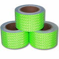 Green Reflective Tape Outdoor Waterproof 3 inch Wide, High Visibility Warning Industrial Marking Tape, Safety Stickers (68 feet,3 Rolls)