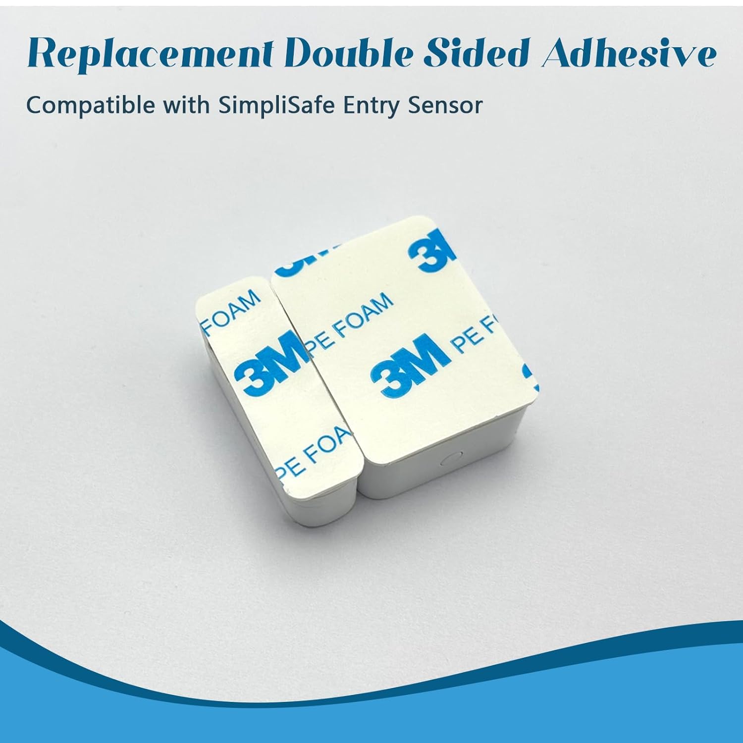 Replacement Adhesive Pads for SimpliSafe Entry Sensor 10PCS, Pre-Cut Double Sided Tape Compatible with SimpliSafe Door Sensor, Easy Installation & Strong Hold