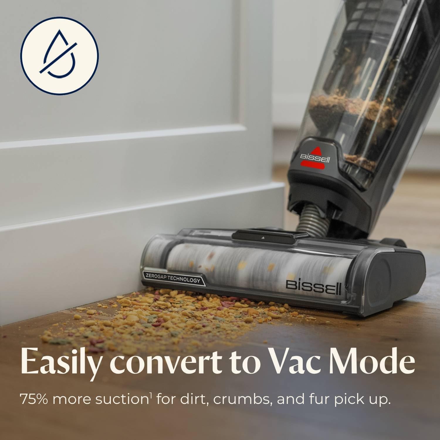 Bissell® CrossWave® OmniForce™ Edge Cordless Multi-Surface Hard Floor Cleaner Wet Dry Vacuum with Zero-Gap Edge Technology, 3930F