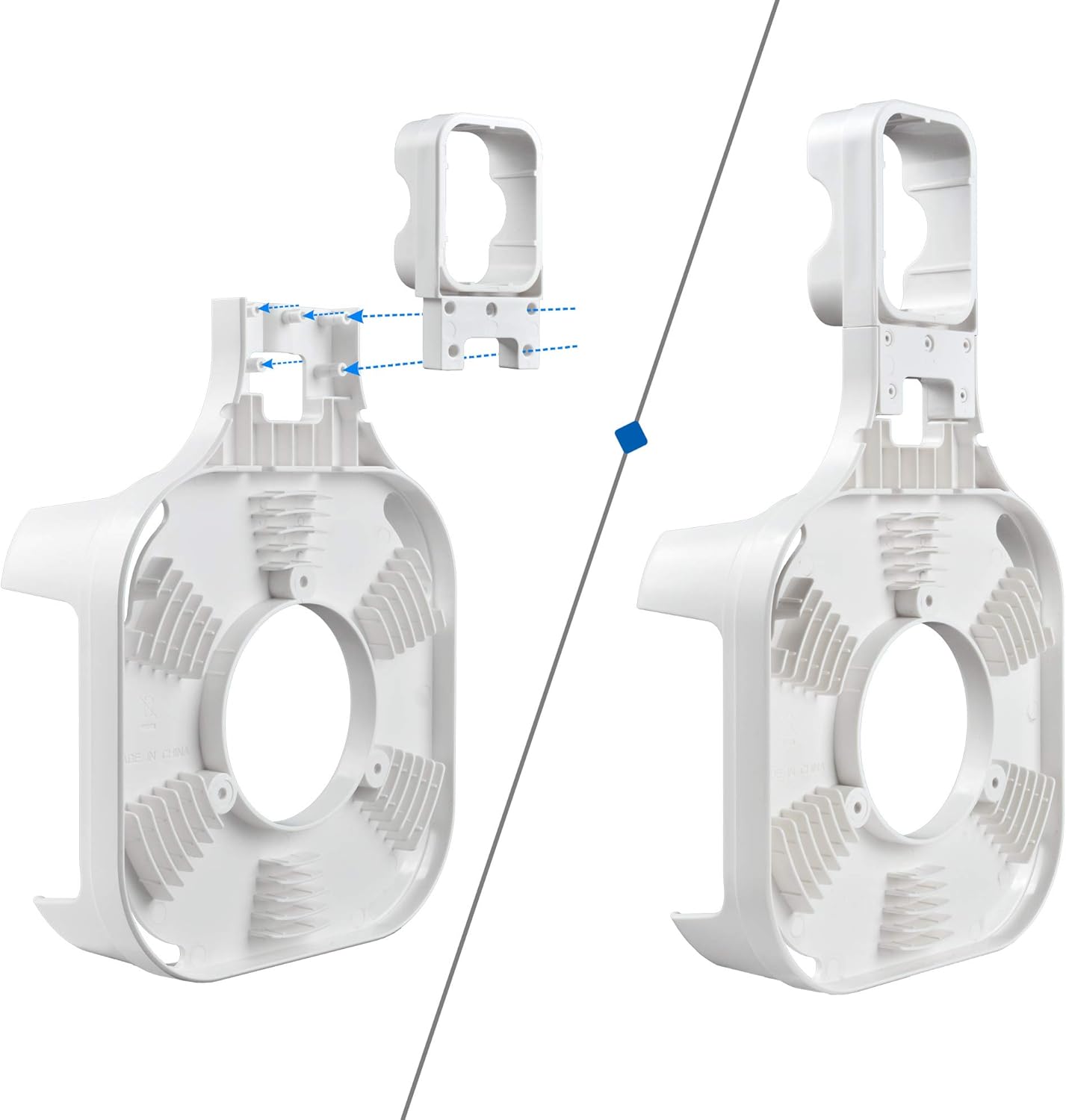 Wall Mount Holder for EERO Pro 6 Mesh WiFi System, Space Saving Outlet Wall Mount Bracket for EERO Pro 6 Router with Cord Management and Easily Moved(2 Pack)