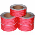 Red Reflective Tape Outdoor Waterproof 2 inch Wide, High Visibility Warning Industrial Marking Tape, Safety Stickers (68 feet,5 Rolls)