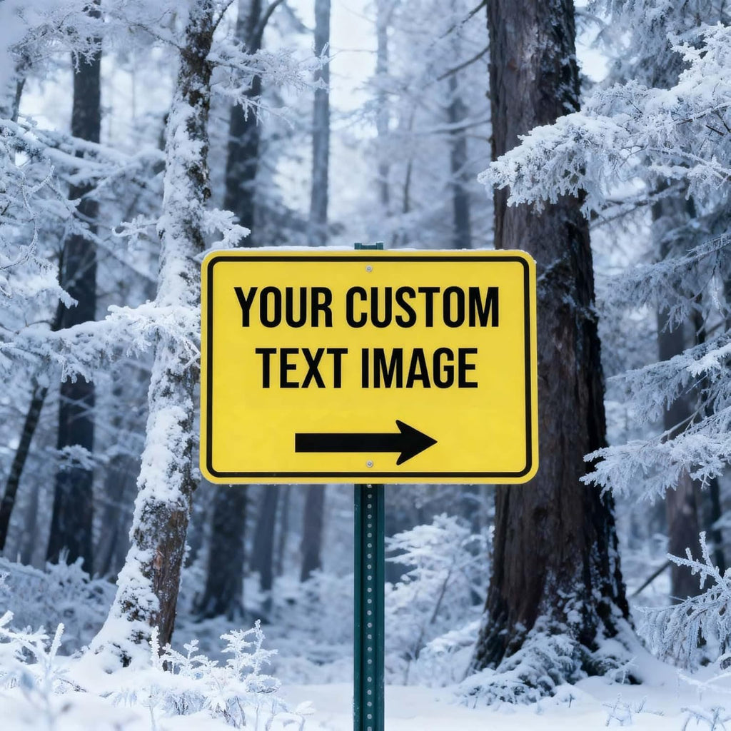 Custom Metal Sign, Personalized Signs for Business, Workplace, Home, 18x14 Inches, Engineer Grade Reflective Opion, Rust Free Aluminum, UV Ink Printing