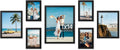 decorUhome Assorted Picture Frames Collage Wall Decor for Photo Gallery Display Set of 7 Including One 11x14 / Two 8x10 / Four 5x7 for Family Wall Decor, Black, 7 Pack