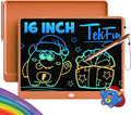 TEKFUN LCD Writing Tablet for Adults, Large Doodle Board, 16 Inch Colorful Drawing Tablet Writing Pad, Toddler Toys for 3 4 5 6 7 8 9 Year Old Girls Boys Teen, Birthday Gifts for Kids (Orange)