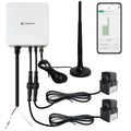 WiFi Energy Monitor with 2 * 120A Clamps, Real-Time Electricity Tracking, Smart Home Power Management,WiFi Meter Solar/Net Metering, Home Energy Automation and Control