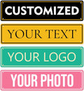 Custom Signs Outdoor Metal - 16 x 4 Personalized Aluminum Rust-Proof Entrance Hazard Intersection Parking Street Signs，Decorative Sign
