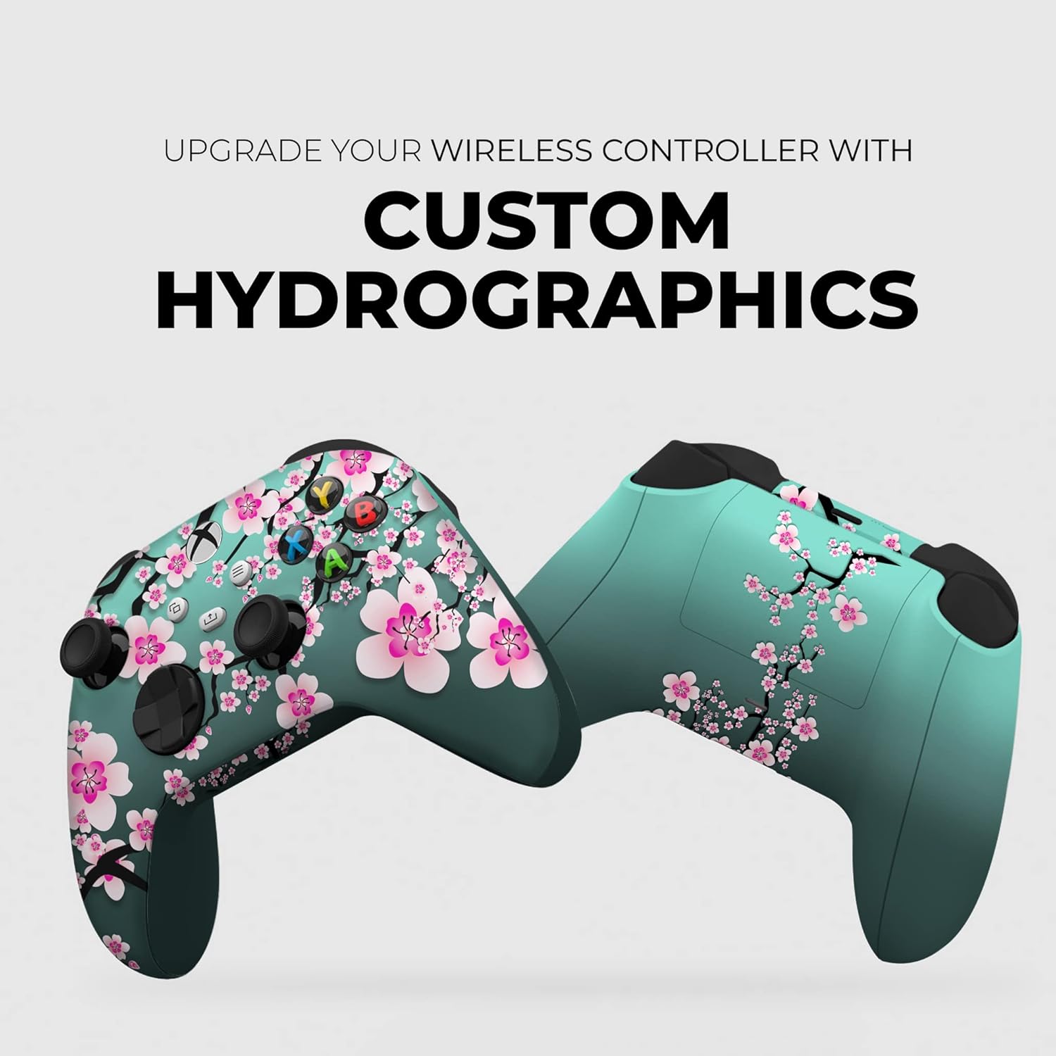 DreamController Cherry Blossom Custom X-box Controller Wireless compatible with X-box One/Series X/S Proudly Customized in USA with Permanent HYDRO-DIP Printing(NOT JUST A SKIN) (MODDED)