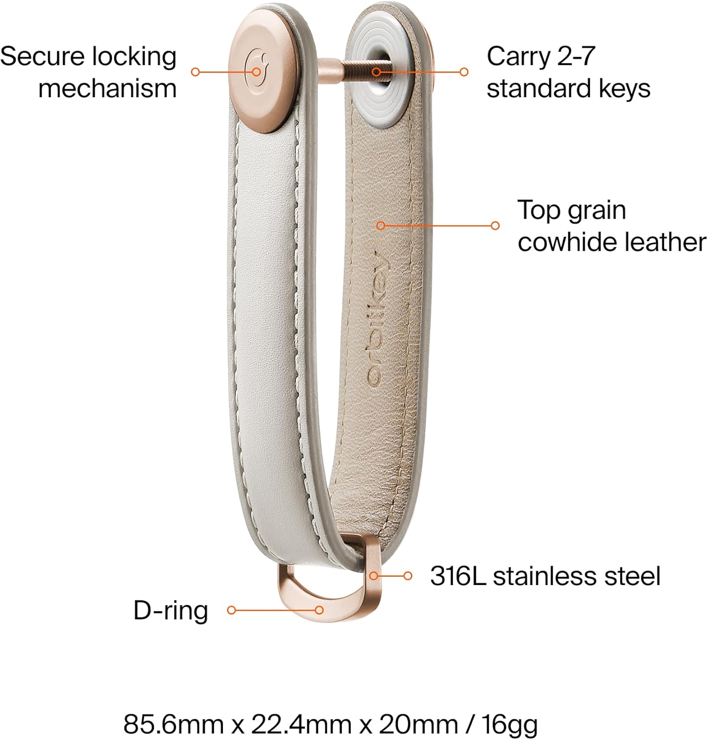Orbitkey Premium Leather Key Organizer