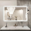 Niccy 20"x32" LED Bathroom Mirror, Rectangle Vanity Mirrors with Lights, Frontlit & Backlit Lighted Vanity Mirror, Memory Funtion, 3 Colors & Stepless Dimmable, Anti-Fog, Horizontal/Vertical