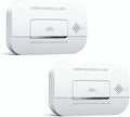 Ecoey Carbon Monoxide Detectors, 10-Year CO Detector with Human Alarm Sounds and Test Button, Carbon Monoxide Alarm Replaceable Battery-Operated for House and Bedroom, FJ127, 2 Packs
