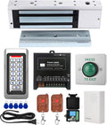 Tuya Smart Door Access Control System Kit, Waterproof Keypad Door Entry with 1200lb Magnetic Lock, Remote Control & App Unlock, Doorbell for Home & Office
