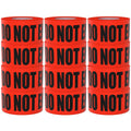 Danger Do Not Enter Tape 12 Pack 3 inch X 1000 feet • Sharp Red with a Bold Black Print for High Visibility • Tear Resistant Design