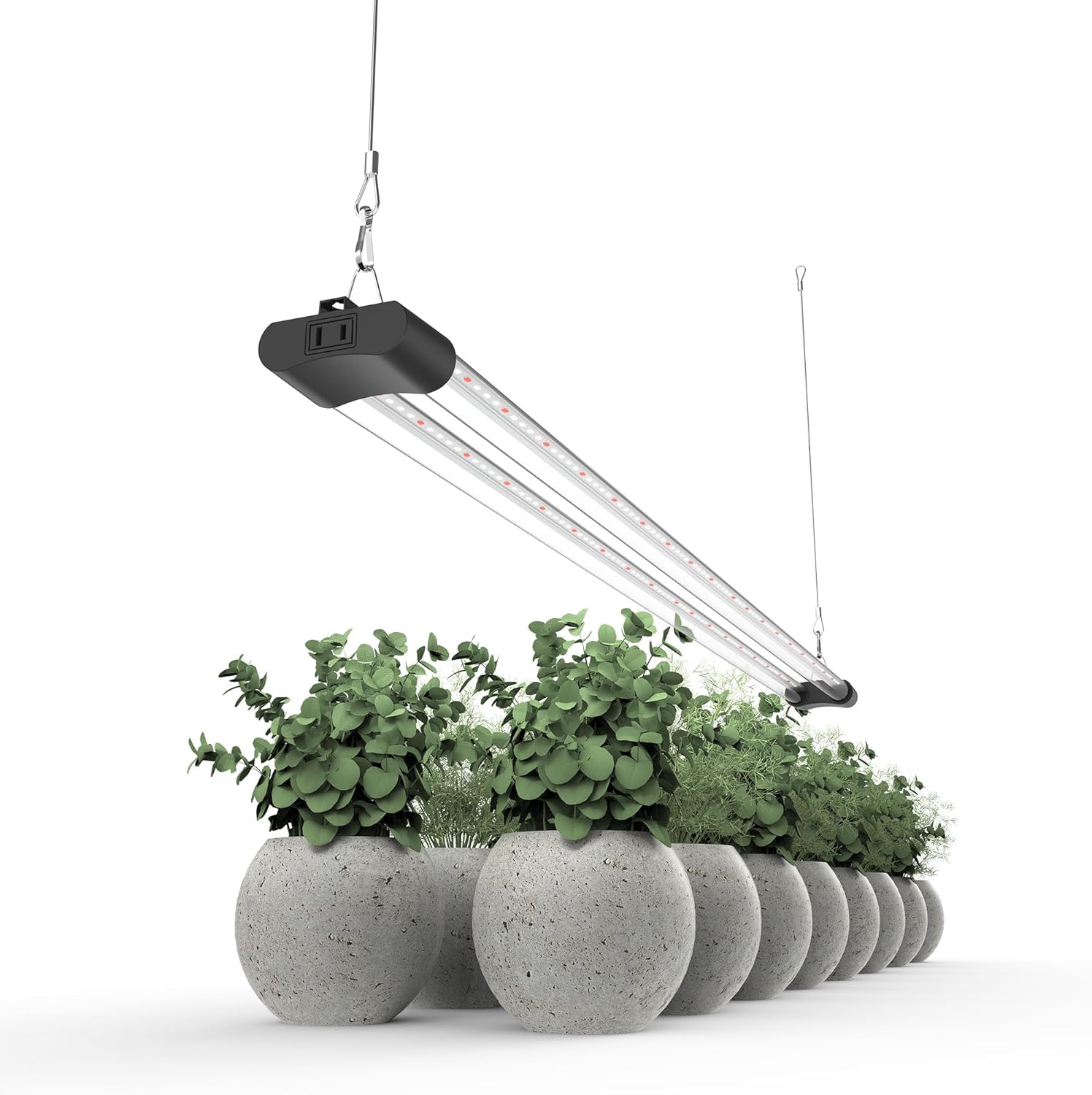 LED Grow Light Full Spectrum Light Linkable 5000K Daylight + 660nm Red Indoor Plant Lighting Fixture (4 FT)