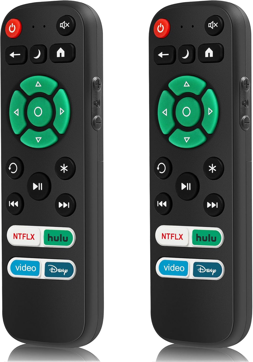 2 Pack Replacement Remote Control Only for Roku TV, Fit for TCL/Onn/Hisense/Element/Sharp/Philips/Westinghouse/Insignia/JVC/RCA/Hitachi/Sanyo Roku TV (Not for Roku Stick and Box)