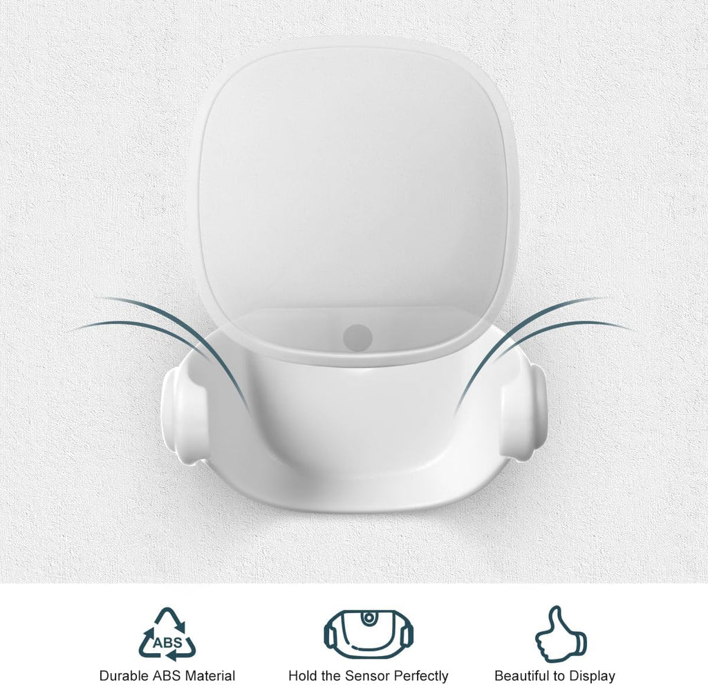 Lenink Wall Mount Compatible with Ecobee Smart Sensor, 2 Pack Smart Sensor Wall Holder Replacement Intelligent Robot Model, Not Suitable for 2nd Generation (White)