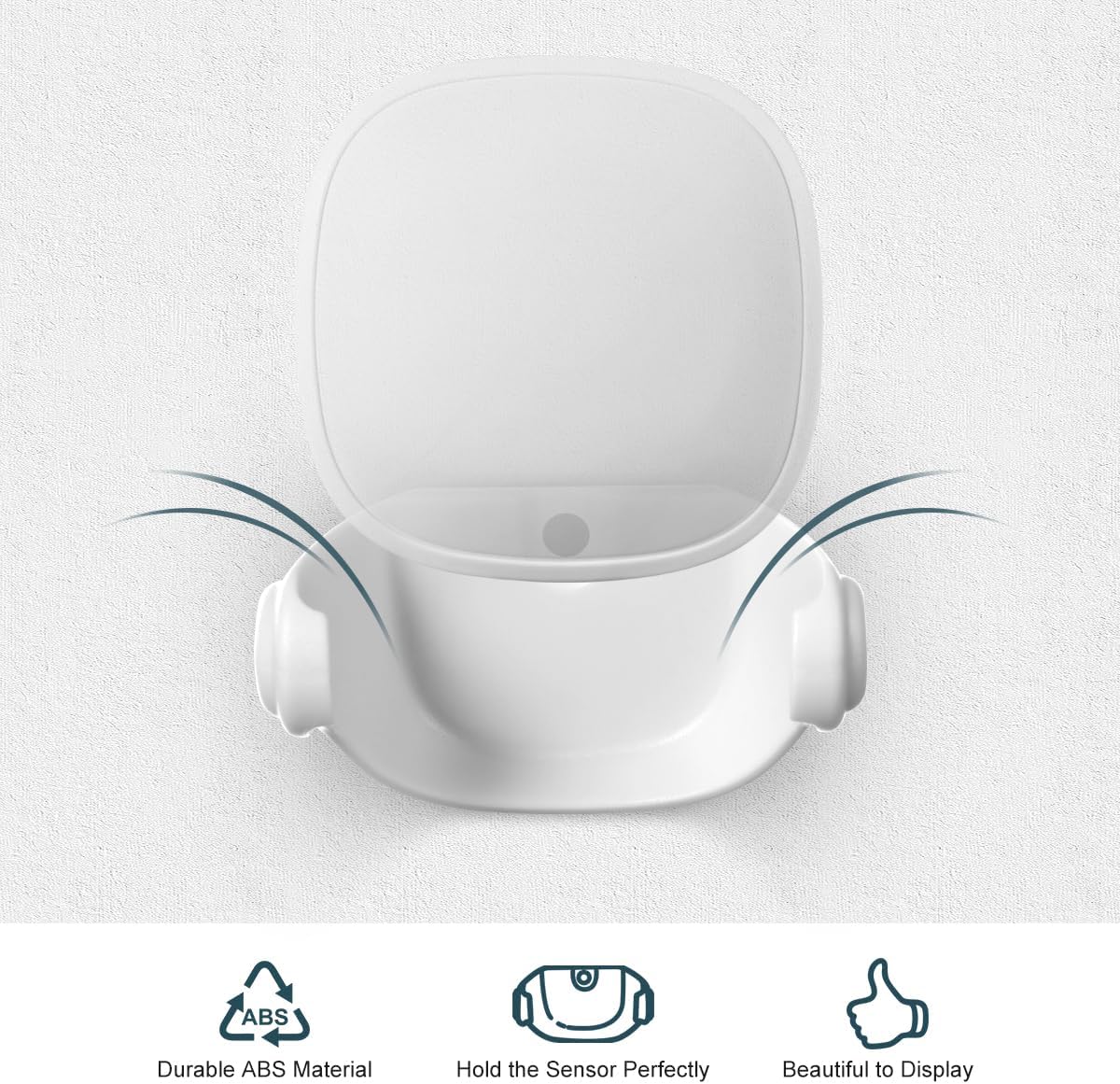 Lenink Wall Mount Compatible with Ecobee Smart Sensor, 2 Pack Smart Sensor Wall Holder Replacement Intelligent Robot Model, Not Suitable for 2nd Generation (White)