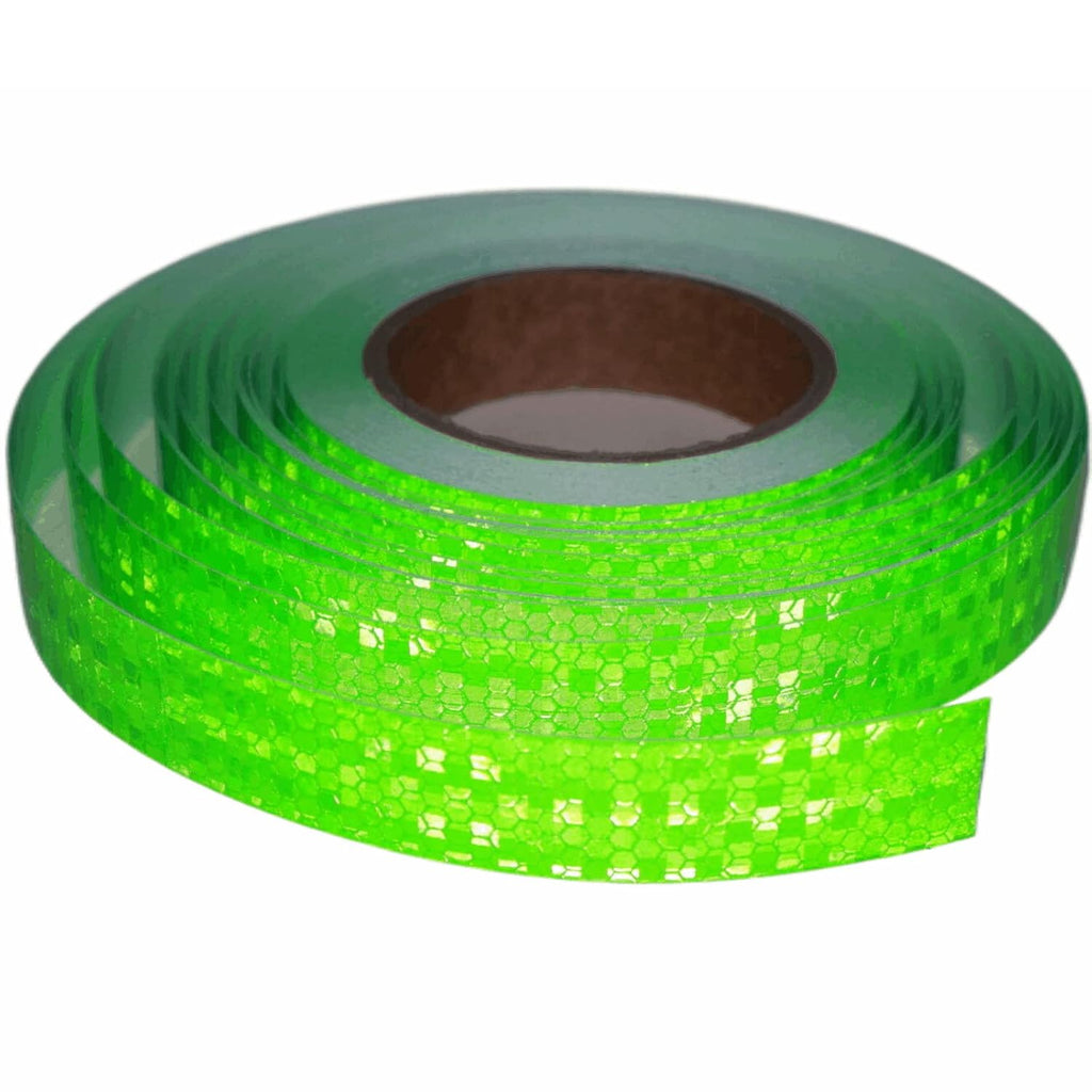 Reflective Tape Green 1 inch, Outdoor Waterproof High Visibility Warning Industrial Marking Tape, Safety Stickers (68 feet)