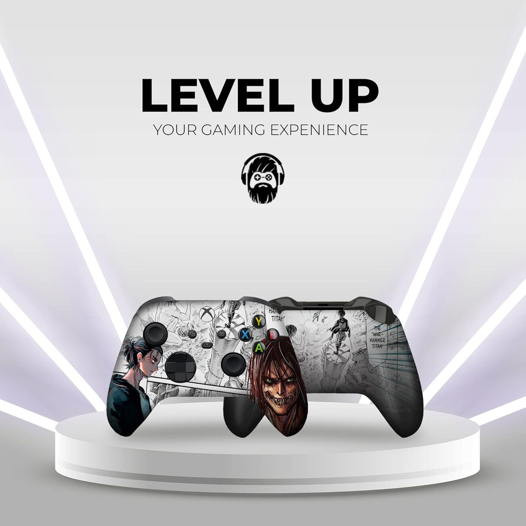 DreamController Attackk On Tittan Custom X-box Controller Wireless compatible with X-box One/Series X/S Proudly Customized in USA with Permanent HYDRO-DIP Printing(NOT JUST A SKIN) (MODDED)