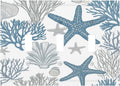 Blue Starfish Nautical Beach Conch Coastal Coral Shell Decorative Switch Plates 3 Gang Wall Plate Triple Toggle Light Switch Cover Faceplate Electrical Wall Panels For Kids Room Bathroom Decor