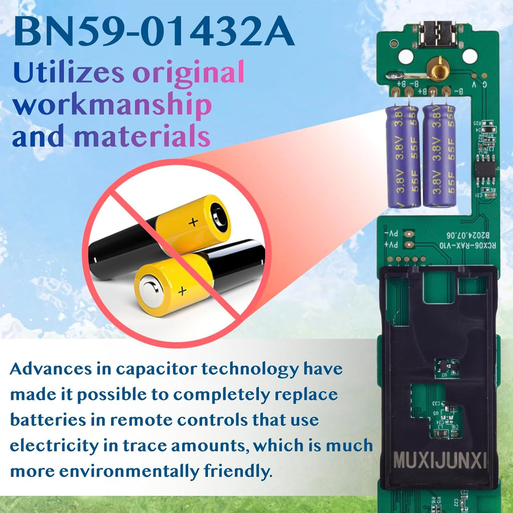 Replacement for Samsung BN59-01432A Solar Remote Control Compatible with Neo QLED 8K HDR Smart TVs